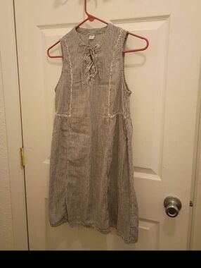 Old Navy Striped Mini Dress - Black and White